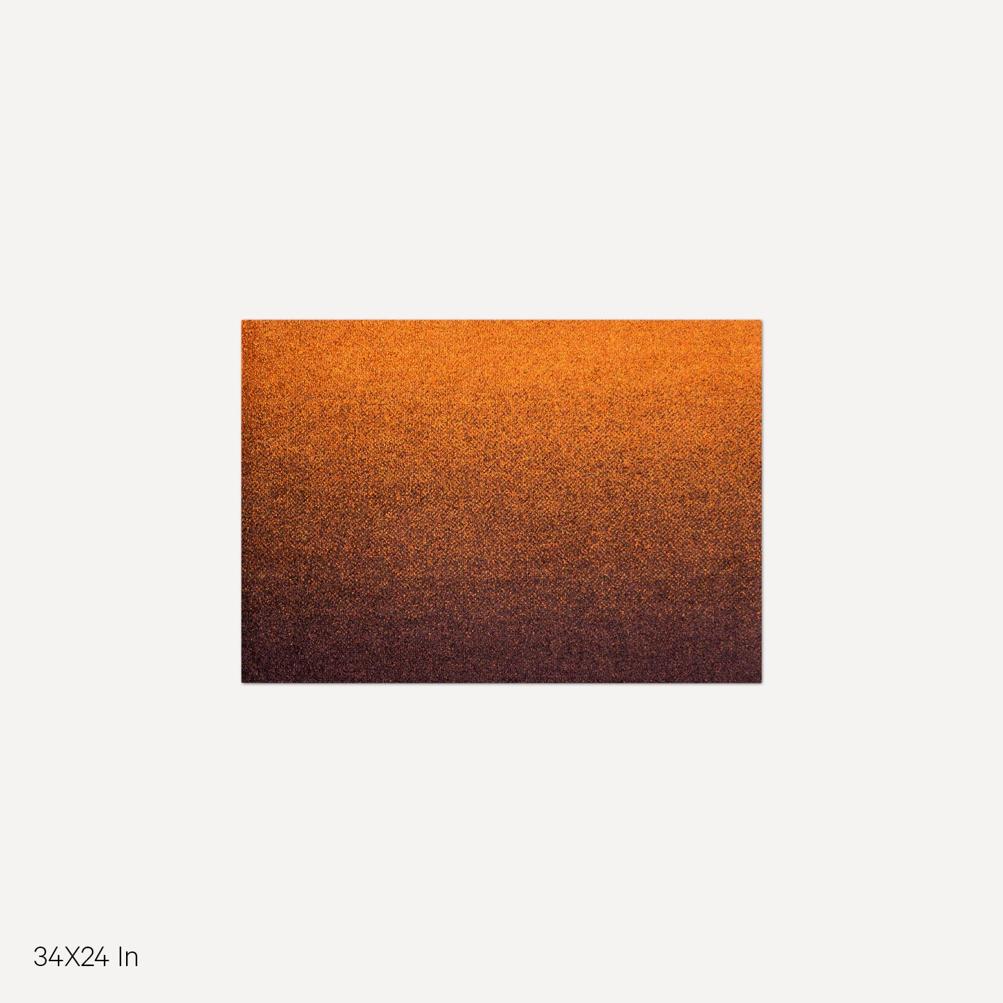 Heymat Dis Rust Orange Ombre Gradient Doormat