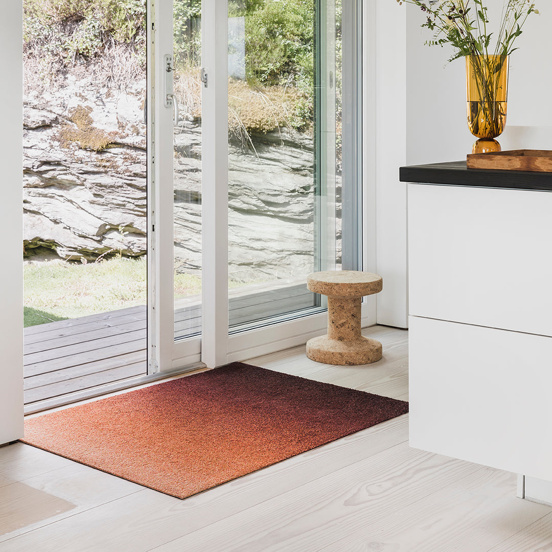 Heymat Dis Rust Orange Ombre Gradient Doormat